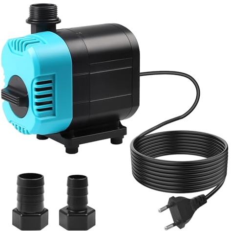 CPROSP Submersible Water Pump (2500 L/H, 40 W), Water Pump for Aquarium, Maximum Lift: 2.4 m, with 2 m Cable and 2 Nozzles, for Fountain, Aquarium, Garden, Pond