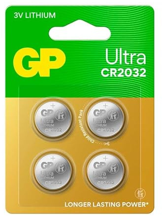 GP Ultra Lithium myning CR2032, confezione da 4