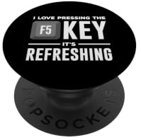 Ich Liebe Die F5 Taste Programmierer Refresh PopSockets Klebender PopGrip