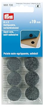 Prym 8-Pair Self-Adhesive Spot-On, Black