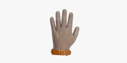 Arcos Safety Gloves - Chainmail Glove Safety Glove - Stainless Steel Size XXS 8 - Grey Color
