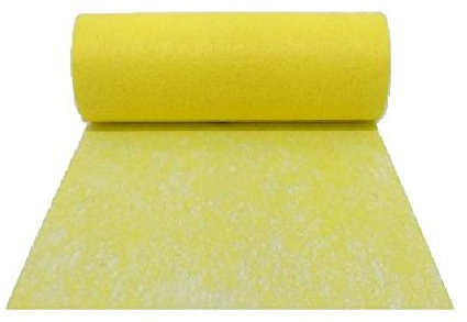 Dekohaus Tischläufer Tischband Vlies Zitronengelb 23 cm, 20 Meter