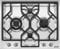 Smeg PGF64-4 Classic Ultra Low Profile 60cm Gas Hob in Stainless Steel