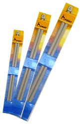 Knitting Pins 25cmx6.5mm Plastic