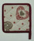 Casatessile Presina da Cucina cm 18X18 TIROLO - Bordeaux
