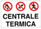 CARTELLO CENTRALE TERMICA 30x 20 ALLUMINIO [TARGOTIMBRI ]