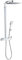 Wirquin 60721390 Colonne de douche avec mitigeur mécanique Palermo Touch 1 jet, chromé