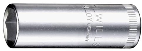 STAHLWILLE Nr. 40L Steckschlüsseleinsatz 6,3 mm (1/4) Schlüsselweite 7 mm L.50 mm AS-drive, HPQ-Hochleistungsstahl, verchromt