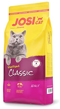 JosiCat Sterilised Classic (1 x 10 kg) | Premium Trockenfutter für ausgewachsene Katzen | Katzenfutter | powered by JOSERA | 1er Pack
