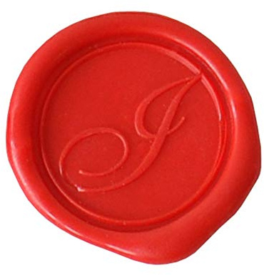 J.Herbin 40309T - Siegelplatte aus Messing, ideal für Bastelprojekte und Scrapbooking, Buchstabe der Englischen Schreibschrift i, 1 Stück