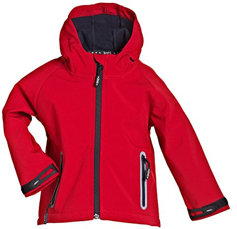 BMS STEALTH Kinder Softshelljacke, Wasserdicht | Wasserdicht, winddicht und atmungsaktiv mit warmem Fleece, Reflexdetails und verstellbaren Klettbündchen