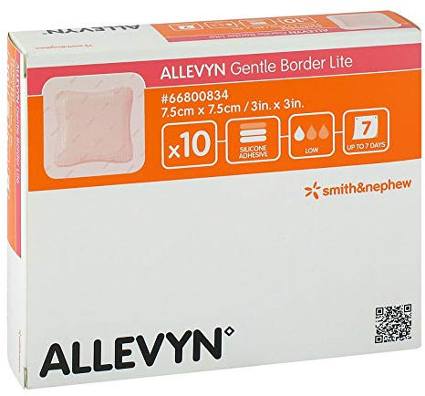 Allevyn SchaumverbandGentle Border Lite 7,5x7,5 cm