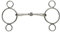 Korsteel Horses Edelstahl einfach gebrochene 2 Ring Trense (150mm) (Silber)