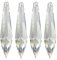Kristall Birnel L. 76mm 4 Stück Kristall-Spitze Pendel Regenbogenkristall Fenster-deko Feng Shui 30% Bleikristall Sonnen-Fänger