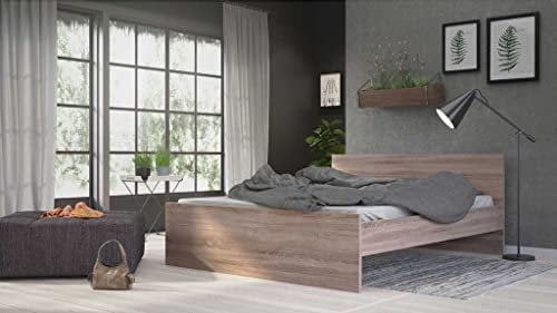 Froschkönig24 Bettgestell NAIA Bett 160 x 200 cm Trüffel
