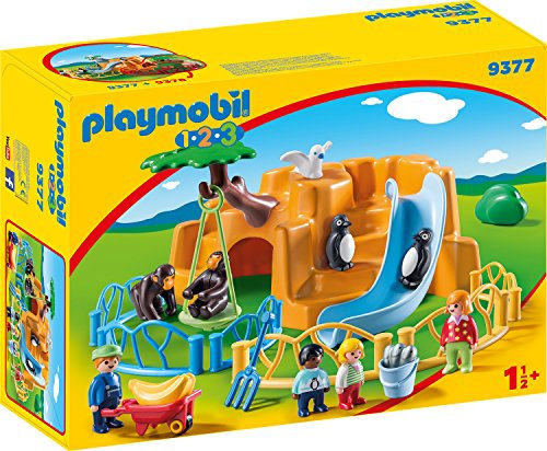 Playmobil 1 2 3-9377 - Parc Animalier Coloré