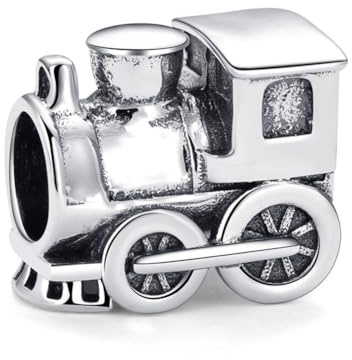 Charm-Anhänger aus 925er Sterlingsilber, Motiv: Zug, Anhänger für Pandora-Charm-Armbänder
