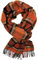 Herrenschal Woll Schal Winterschal Warm Karo modisch Wolle Made in Germany (Orange) R-716