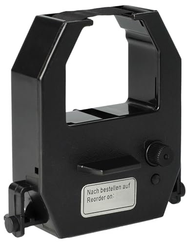 vhbw Farbband Schriftband kompatibel mit Amano PIX-15, PIX-28, PIX-55, PIX-200, PIX-3000, PIX-3000x, PIX-3100 TCX-21, TCX-22 Nadeldrucker, Bondrucker - Schwarz