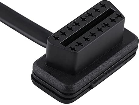 Cable obd2 de Extension Coche obd2 16 Pines Macho a Hembra Adaptador de diagnóstico de Cable de extensión OBD2 alargador para automóvil (30cm)