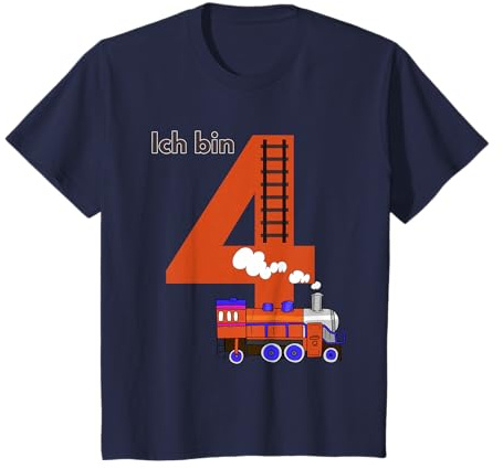 Kinder 4. Geburtstag Junge Mädchen 4 Jahre 2022 Lustig Geschenk T-Shirt