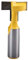 KATUR T-Slot Cutter Router Bit Straight T-Track Slotting Router Bit with 1/2 Inch Shank for Carbide Wood Milling Cutter(1/2 Shank;1.05 Width)