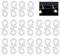 PERFETSELL 100 Stk Dachrinnenhaken Lichterketten Kunststoff Lichterkette Haken Halterung Dachrinne Lichterkettenhalterung S Clips Lichterkettenhalter für Weihnachtsbeleuchtung lichter Kette