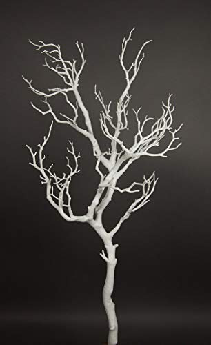 Großer Dekoast/Dekozweig 95cm weiß YF künstlicher AST Zweig Kunstast Kunststoff