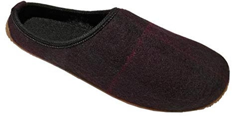 Living Kitzbühel Unisex Pantoffel Karo Hausschuh, Rubin, 37 EU