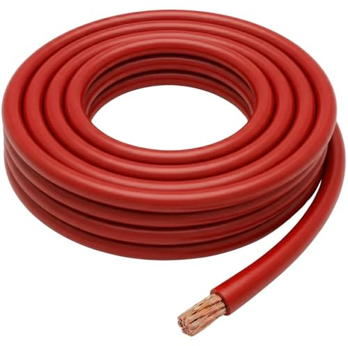 Lumonic 10m FLY Fahrzeugleitung 6mm² Rot | einadrige KFZ Litze | Öl- und Kraftstoffbeständig, flammwidrig | Niedervolt