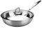 Fry Wok/Anterior HABO / 304 Caja de cocción de acero Inoxidable/Cacerola, sartén sin Recubrimiento, (32 cm), para la Cocina de Gas de la Cocina de inducción