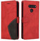 Fatcatparadise Kompatibel mit LG K50S Hülle, Leder PU Brieftasche Handyhülle Flip Case Silikon Bumper Schutzhülle Klapphülle. Lederhülle mit Kartenfächern und Standfunktion (Rot)