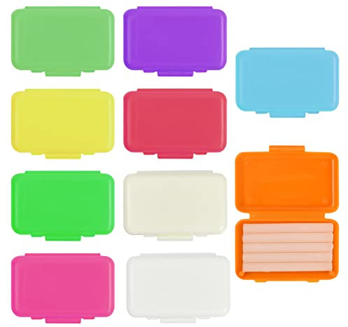 Chstarina 10 Boxen Kieferorthopädisches Wachs für Zahnspangen, Zahnspangen Wachs, Dental Wax für Kieferorthopädie Braces Träger - 50 Streifen Dentalwachs