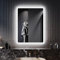 ELEGANT 800x600mm Bluetooth Bathroom Mirror with Shaver Socket, Backlit LED Illuminated Wall Mounted Vanity Mirror with Anti-Fog, 3 Colors Temperature, Memory Dimmable Touch Switch