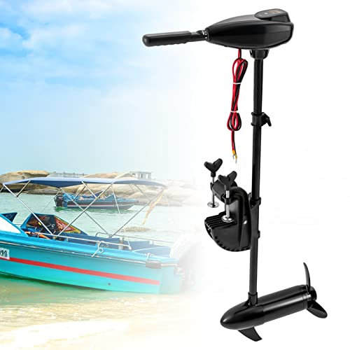 Elektroaussenborder 85lbs Elektro Bootsmotor für Schlauchboot Trolling Motor 2050 kg 1152W Marine Außenborder Propellermotor (8 Gänge, 5 Vorwärtsgänge, 3 Rückwärtsgänge)