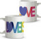 LolaPix Tazza scritte. Originale tazza da colazione. Tazza in ceramica da 330 ml. Regali con frasi. Tazze con messaggi. L'amore è amore