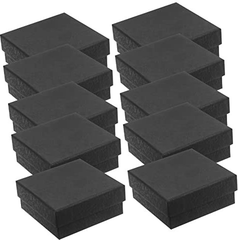 Cabilock 12er Boxen Schmuckverpackungskarton Halskette Geschenkbox Schmuckschatullen Pappe Armreif Geschenkbox Schachteln Für Schmuckanhänger Ringschmuck Schwamm Kleine Geschenkbox Ohrringe