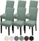 Fuloon Stuhlhussen 6er Set,Universal Stretch Stuhlbezug Moderne Stuhlüberzug Elastische Abnehmbar Waschbar Bezüge für Esszimmerstühle Schwingstuhl