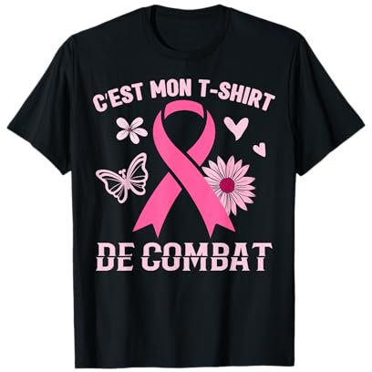 Cadeau Octobre Rose Ruban Lutte Contre Cancer Du Sein Combat T-Shirt