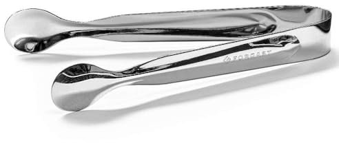 Forgast Pince à sucre en acier inoxydable | Longueur 11 cm | Pince idéale pour les glaçons, les salades, les gâteaux, les sucreries | Indispensable pour les fêtes, les cuisines, les barbecues