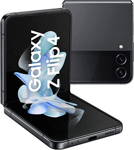 Samsung Galaxy Z Flip4 Android Smartphone, 6.7 inch Dynamic AMOLED Display, 128GB/8GB RAM, Graphite (Renewed)