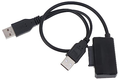 BAIRU USB-SATA-Adapterkabel, SATA 13P auf USB 2.0/Typ-A-Laufwerksleitung, einfache Laufwerkskabel, unterstützt Sata, CD-ROM/DVD-ROM, optisches Laufwerk, CD-ROM/DVD-ROM, optisches Laufwerkskabel, USB