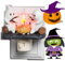 BLOOOK Geister Lagerfeuer Nachtlicht,Ghost Campfire Flickering Nigh tlight 2024 Süße Halloween Geister-Nachtlichter,Halloween Deko Innen,Led Licht Halloween,Halloween Dekoration Indoor (Geist 1)