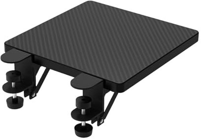 Keyboard Extension for Desk - Table Arm Rest and Wrist Rest Desk Extension Shelf | Folding Clamp Shelves, Ergonomic Elbow Armrest, Armrest