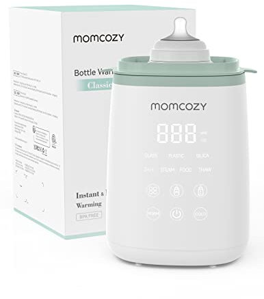 Momcozy Flaschenwärmer, Genaue Temperaturregelung und Automatische Abschaltung, Schneller Flaschenwärmer für Alle Flaschen, Multifunktionaler Flaschenwärmer für Muttermilch, Einfach zu Verstauen