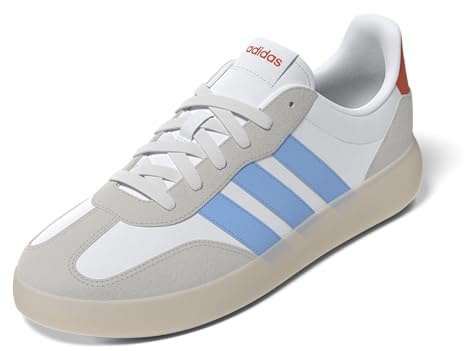 adidas Men's Barreda Decode Shoe, White/Semi Blue Burst/Semi Impact Orange, 4.5 UK