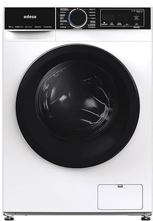 Edesa Lavadora Libre Instalación EWF-10400 WH 10 KG Carga Frontal 18 Programas Gran Capacidad Lavado 10kg Gran Velocidad 1400 r.p.m Bloqueo Seguridad y Puerta Pantalla LED Color/Acabado Blanco