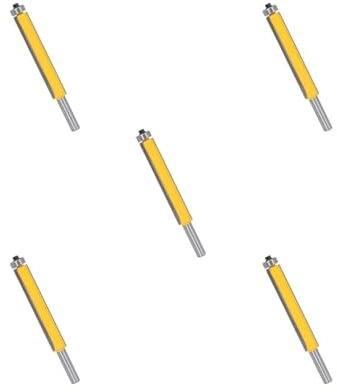 5 set 1/2'' Shank Top & Bottom Bearing Flush Trim Router Bit Woodworking Cutter