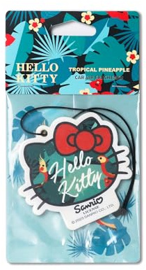 Hello Kitty Scented Hanging Car Air Freshener 18g Fragrance– Tropical Pineapple