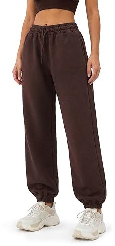 SMILODOX Jogginghose Damen Elura, Tapered Fit Trainingshose, Sweatpants mit elastischem Bund, Tunnelzug und Kordelzug, Elastische Beinabschlüsse Logo-Stitching Clean Fit, Gym & Homewear